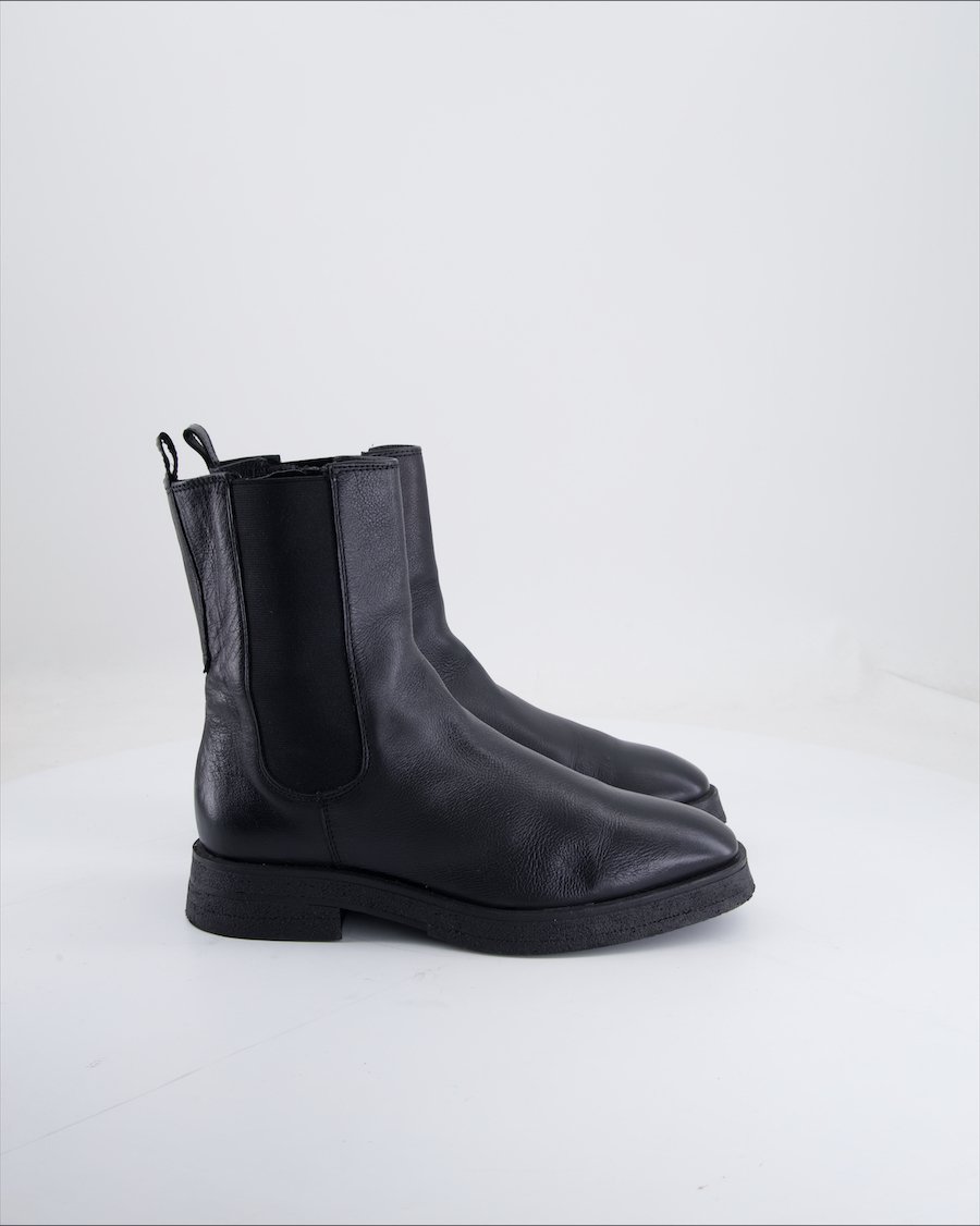 Varese Ankle Boots Leather Black Eu 38