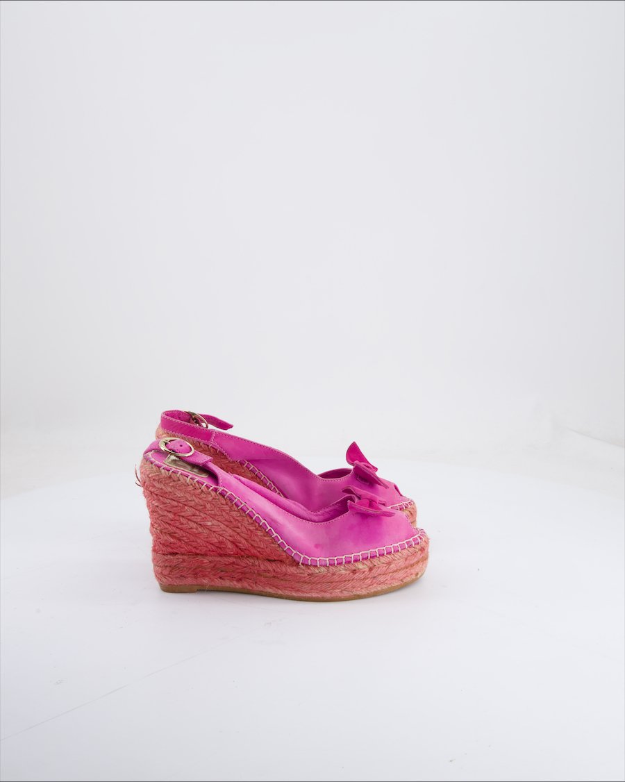 Navyboot Wedges Suede Magenta Eu 36
