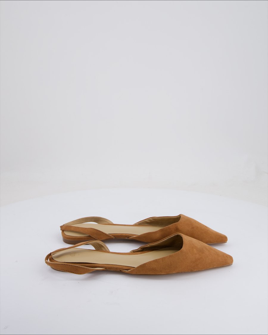 H&M Ballet Flats Suede Brown Eu 40