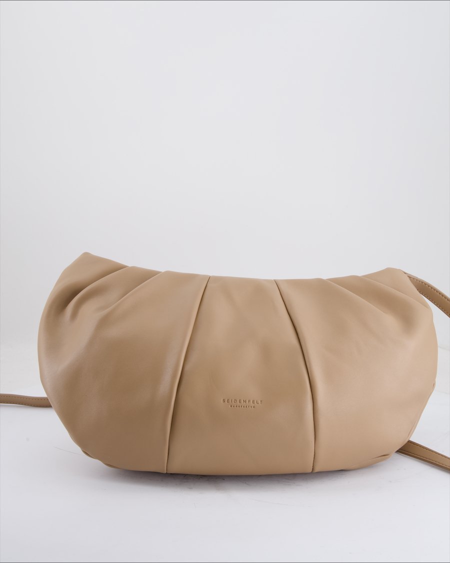 Seidenfelt Crossbody Bag Leather Beige
