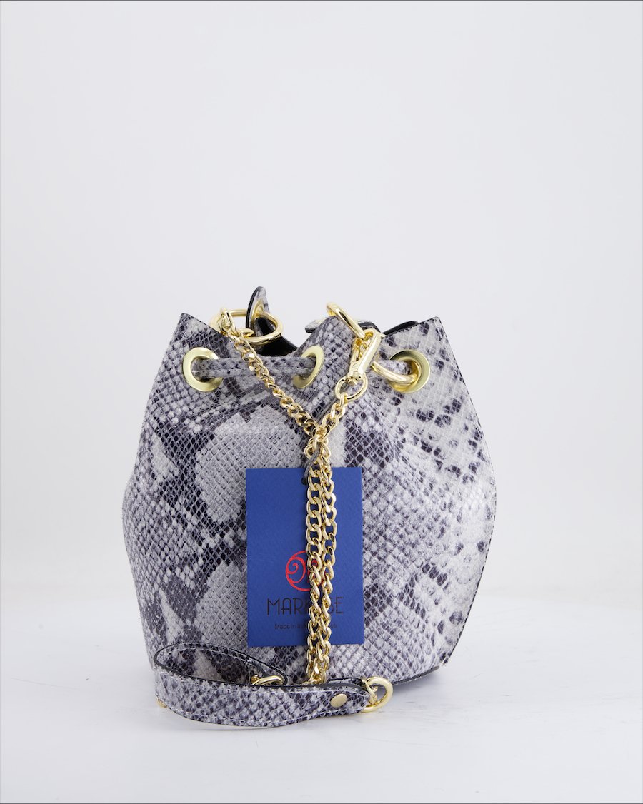 Markese Crossbody Bag Leather Grey