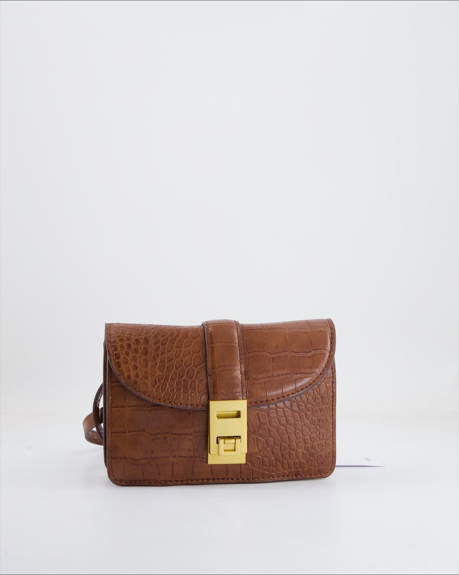 Mango Crossbody bag Polyurethane Brown