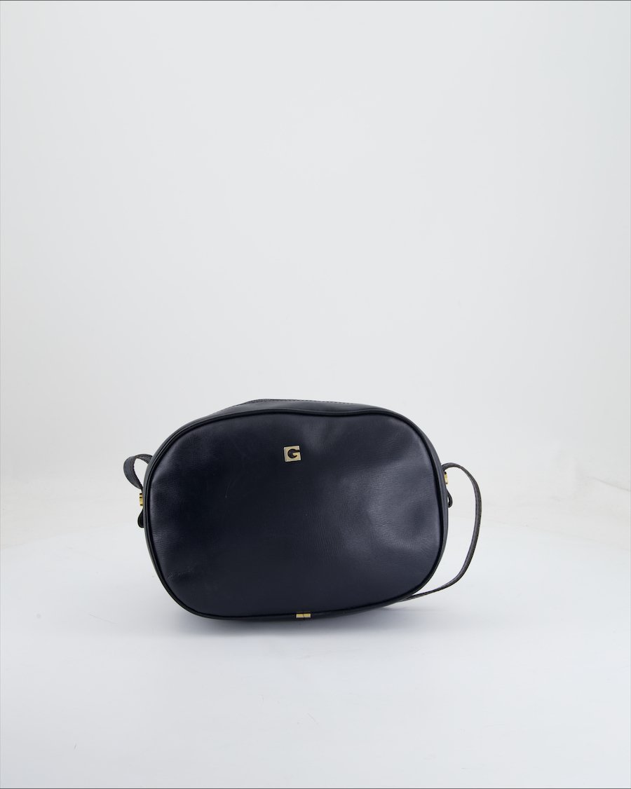 Unbranded Crossbody Bag Leather Navy