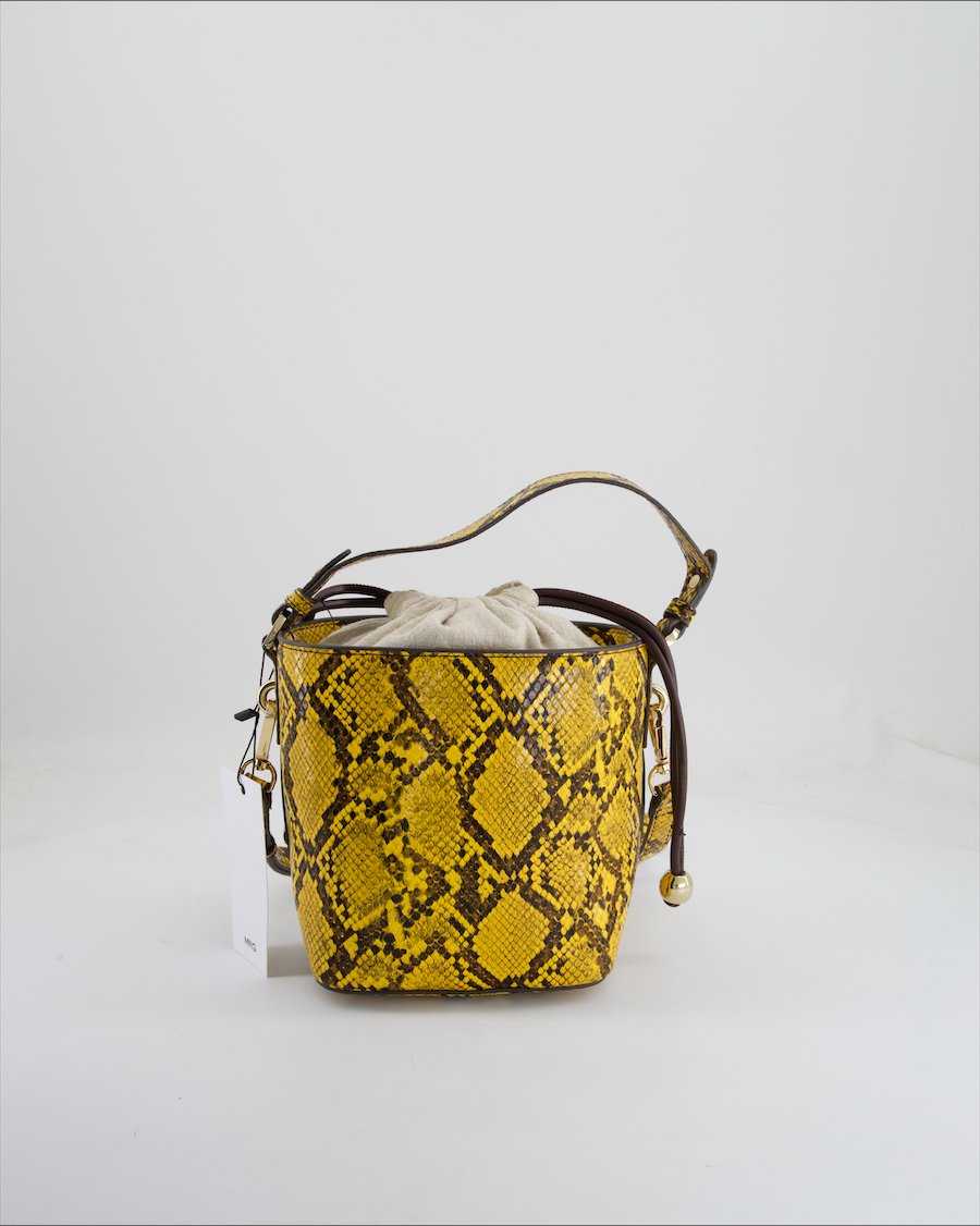 Mango Crossbody Bag Polyurethane Yellow