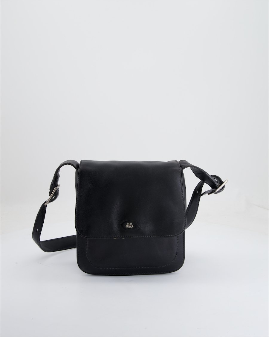 The Bridge Crossbody Bag Leather Black