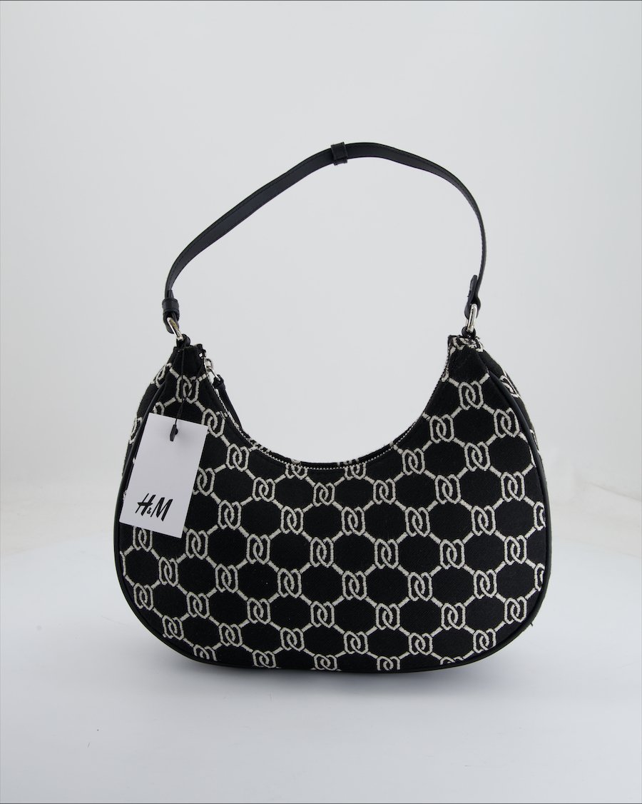 H&M Shoulder Bag Cloth Black