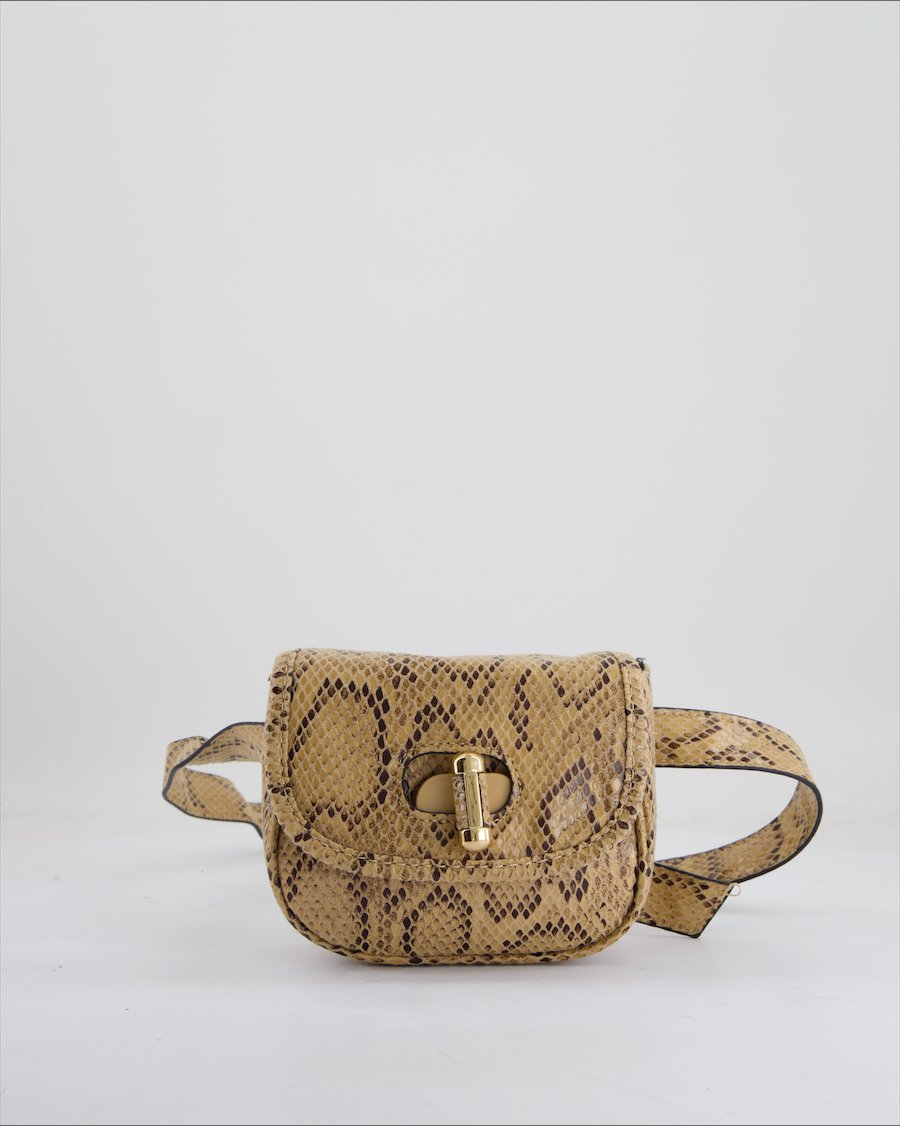 TopShop Crossbody Bag Leather Beige