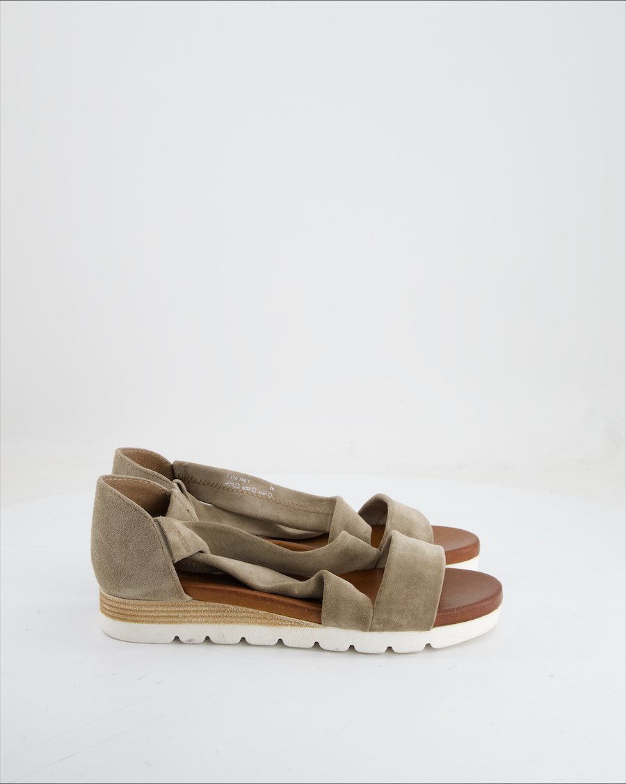 Fortini Sandals Suede Ecru Eu 38