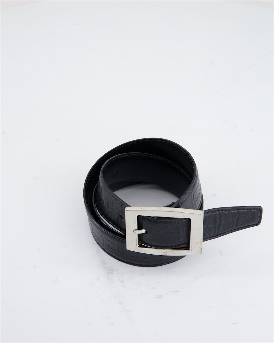 Aigner Belt Leather Black