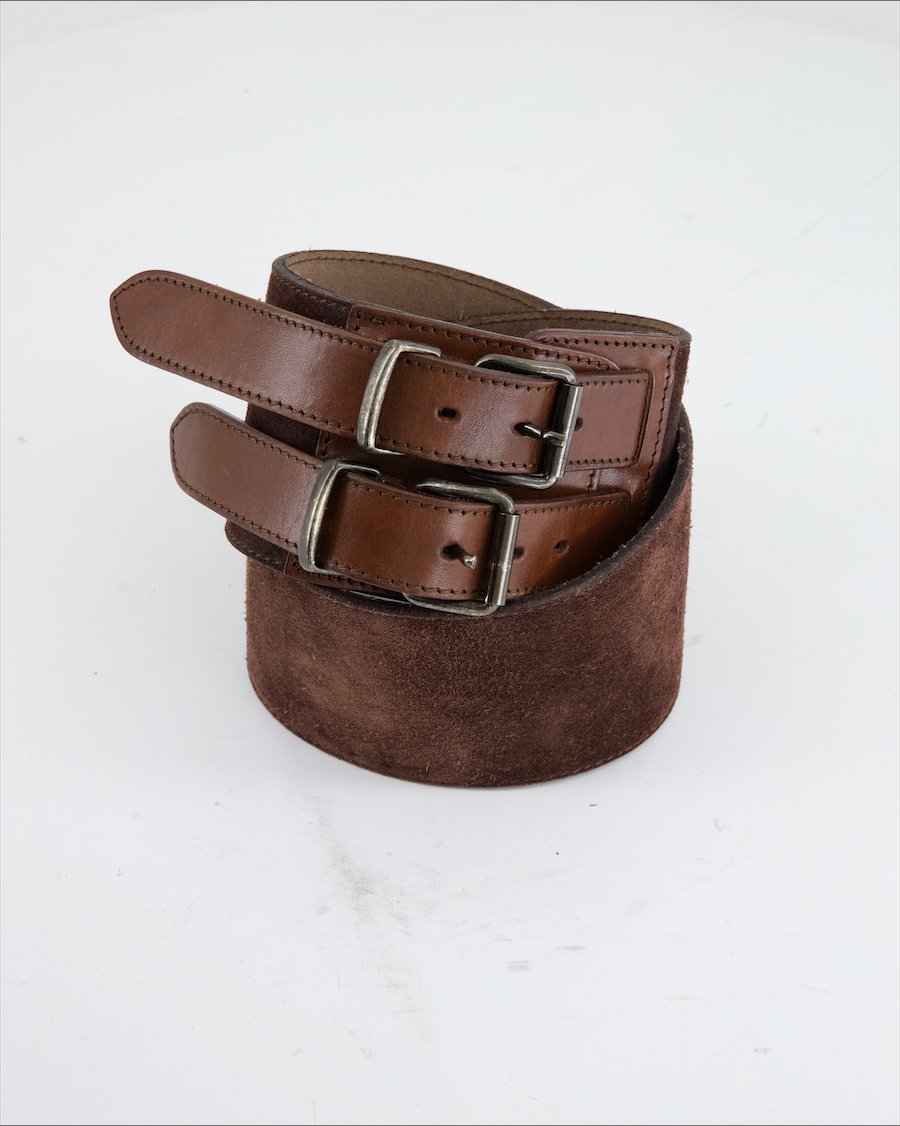 MaxMara Belt Suede Brown
