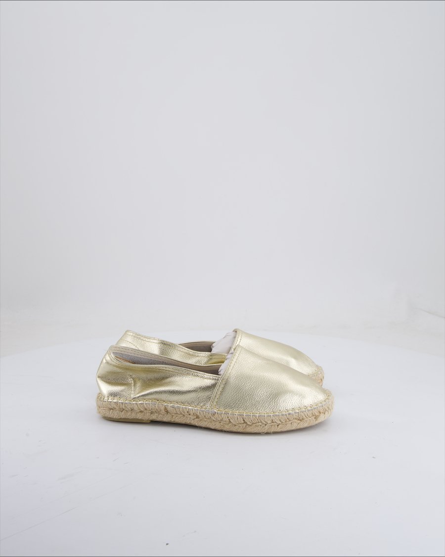 Espadrij Flats Polyurethane Gold Eu 36