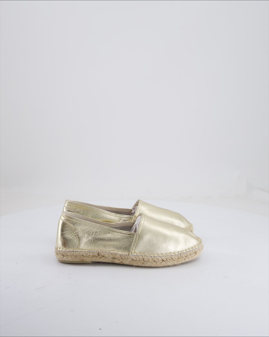 Espadrij Flats Polyurethane Gold Eu 36