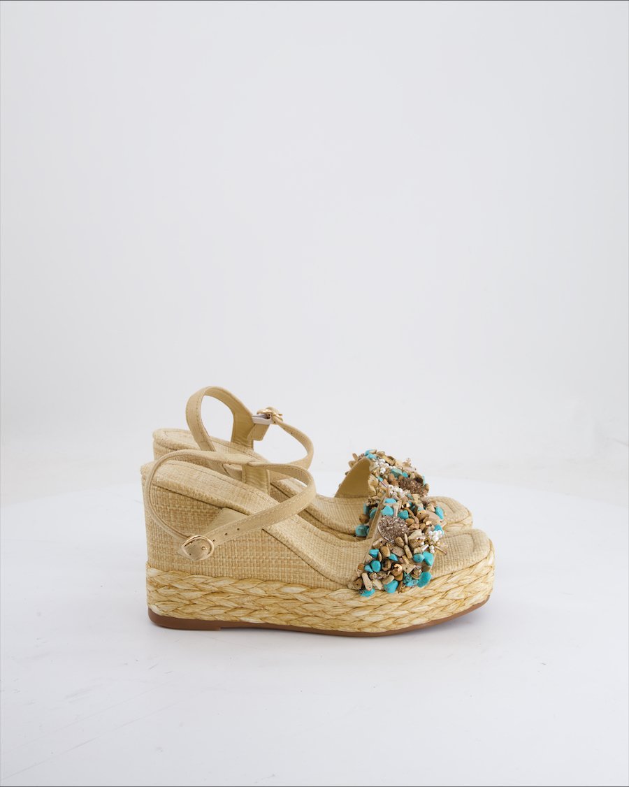 Unbranded Sandals Suede Beige EU 37