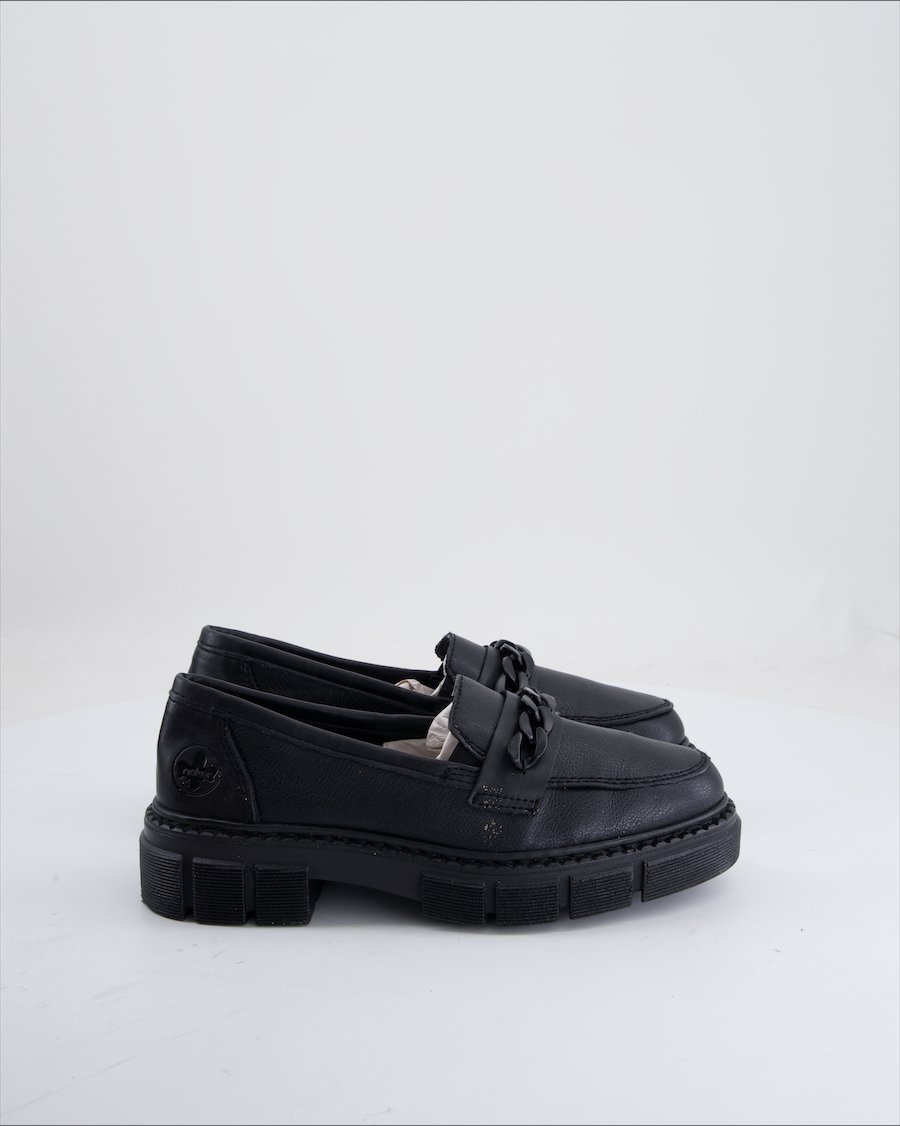 Rieker Flats Polyurethane Black Eu 37