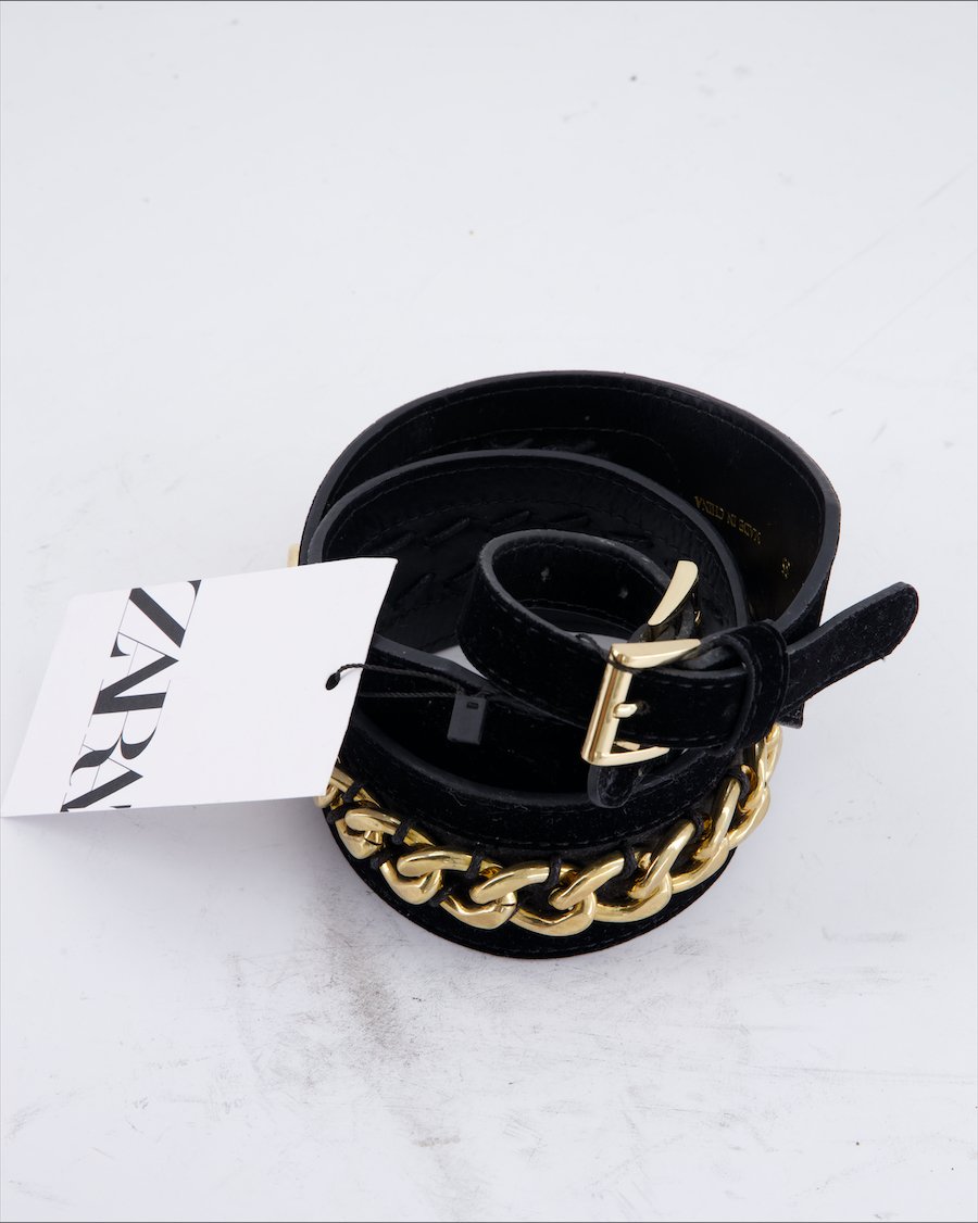 Zara Belt Suede Black
