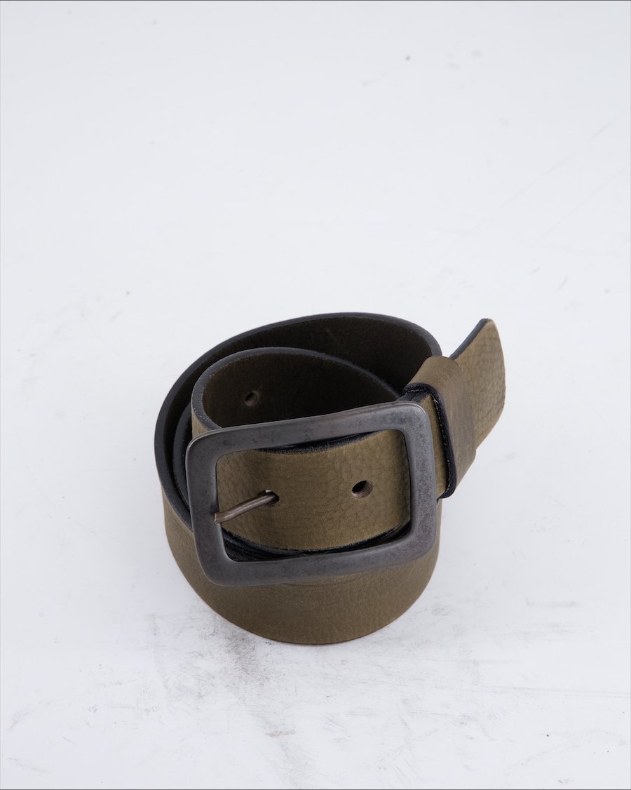 Themata Belt Leather Khaki
