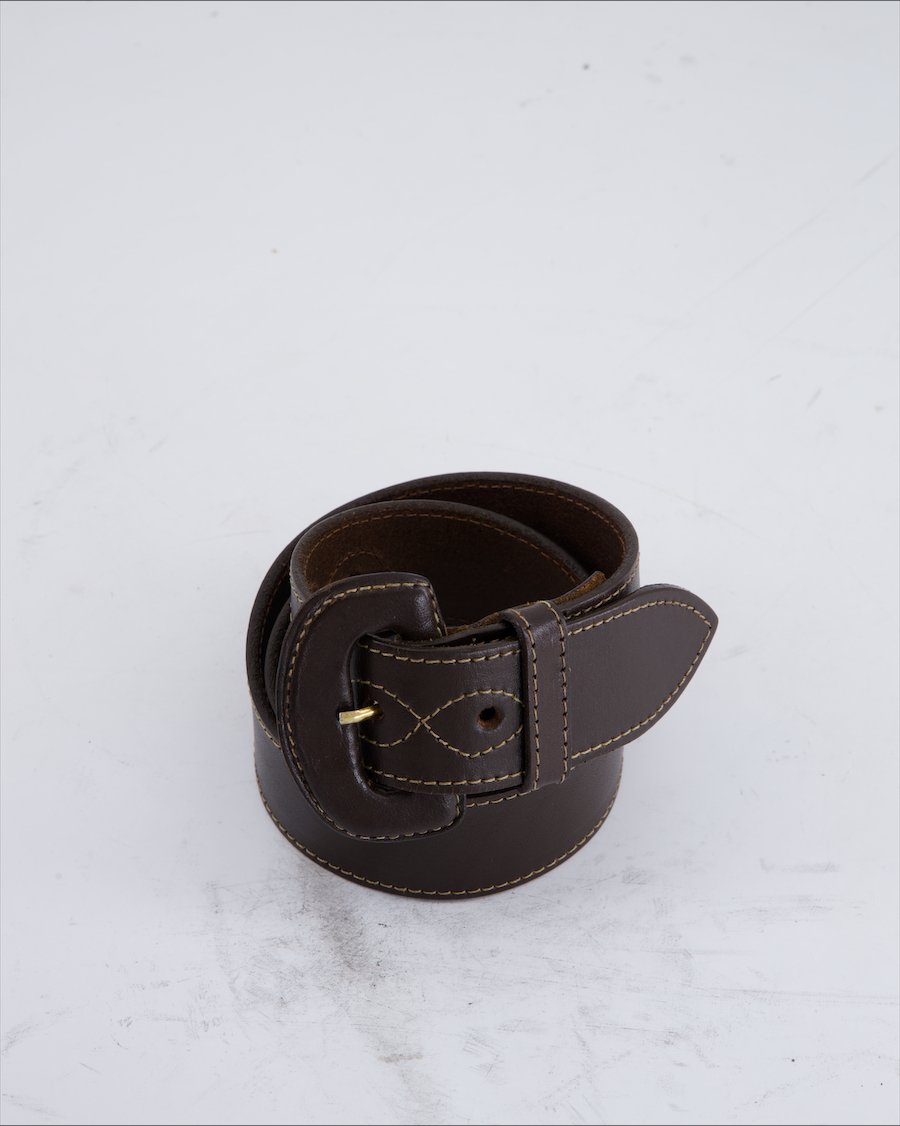 Unbranded Belt Leather Brown