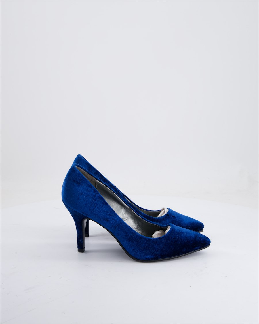 Graceland Heels Velvet Cobalt Blue EU 36