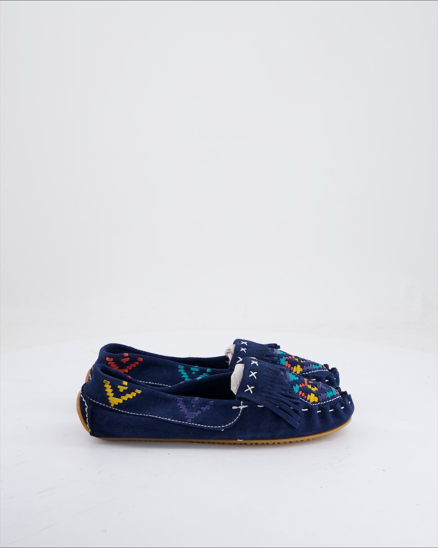 Picnic Flats Suede Blue Eu 38