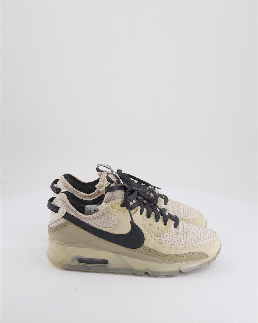 Nike Air Max 90 Trainers Suede Beige Eu 40