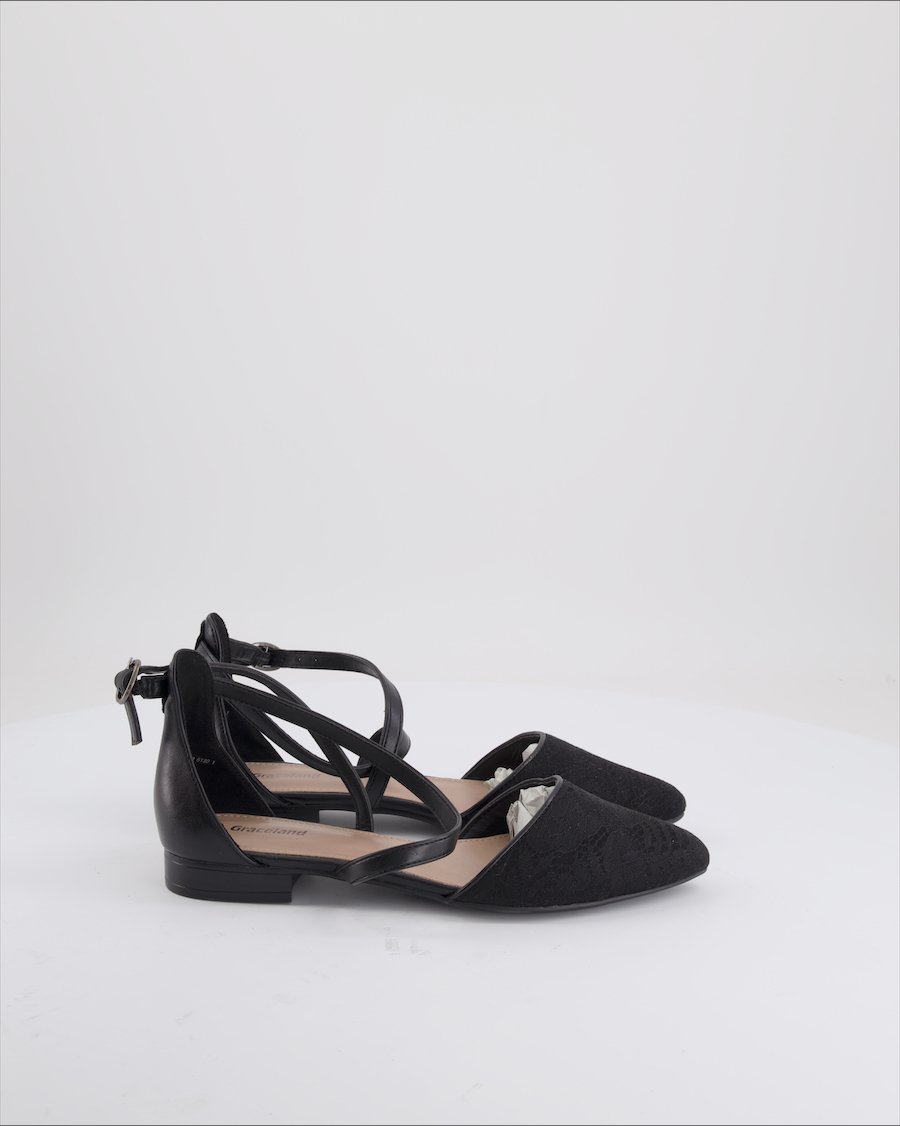 Graceland Sandals Polyurethane Black EU 36