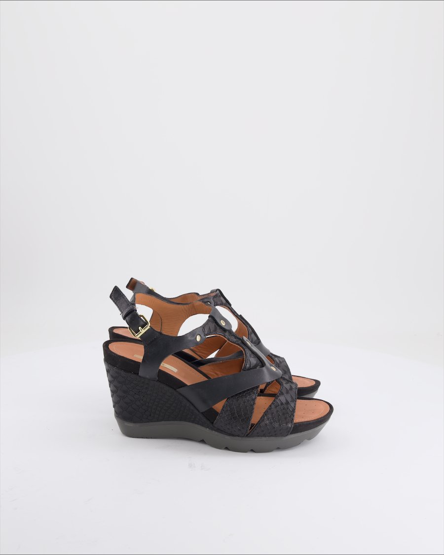 Geox Wedges Leather Black Eu 35