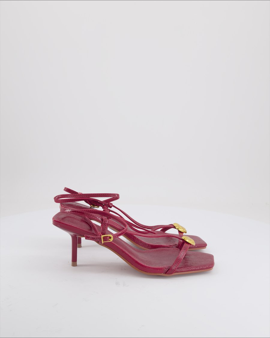 Unbranded Heels Polyurethane Red Eu 40