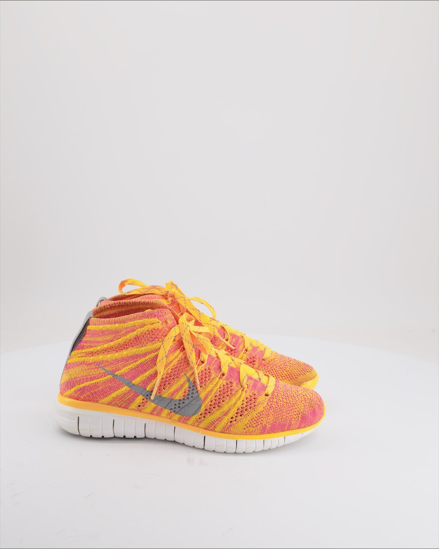 Nike Free Flyknit Chukka Trainers Cloth Orange Eu 38