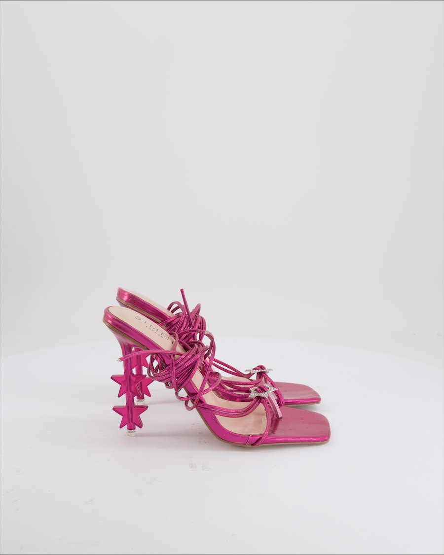 Simmi London Heels Leather Pink EU 39