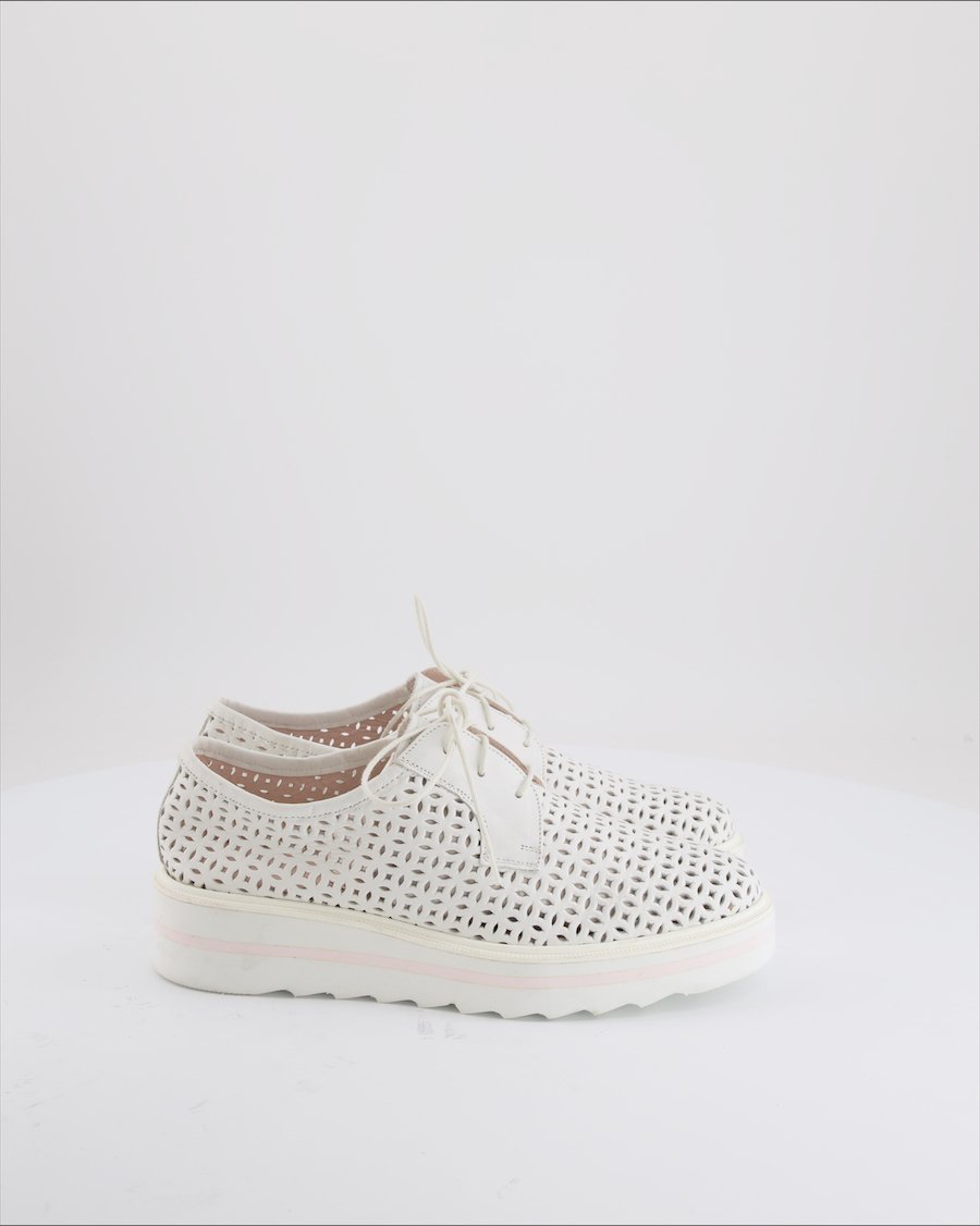 Pertini Flats Leather White EU 37