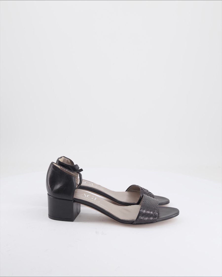AGL Heels Leather Black EU 38