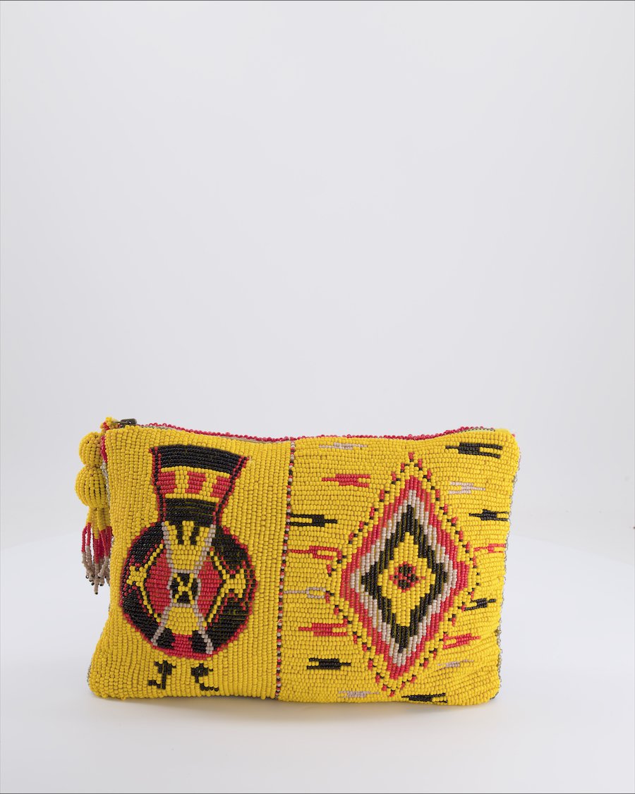 Christophe Sauvat Handbag Cloth Yellow