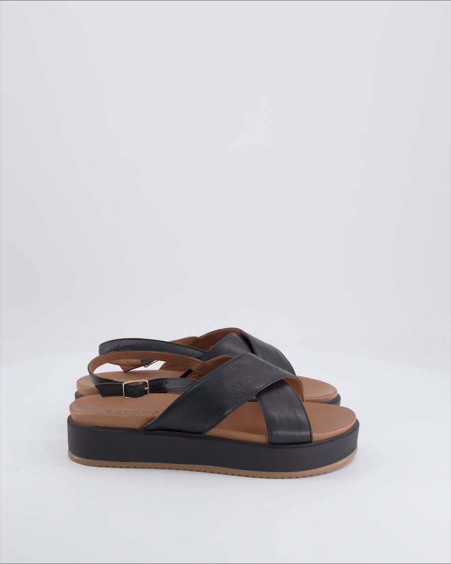 Inuovo Sandals Leather Black Eu 38