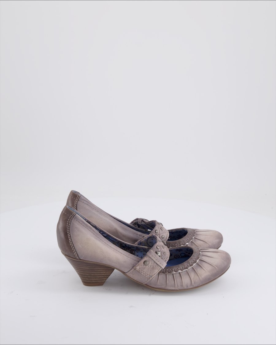 Roberto Santi Heels Leather Grey Eu 37