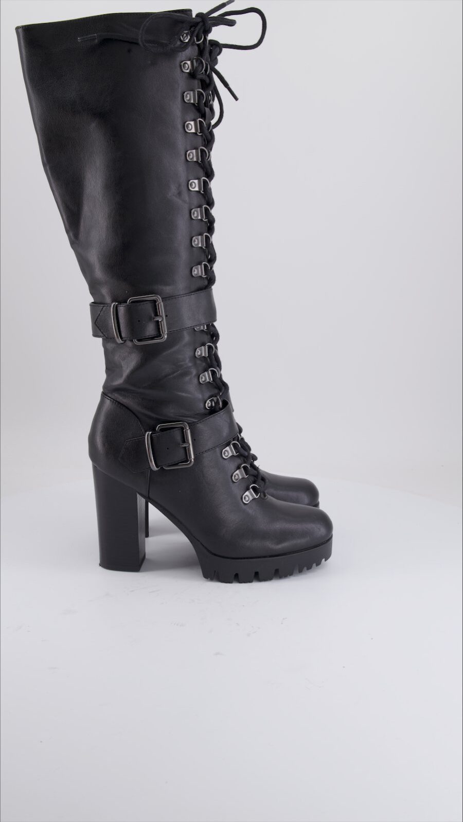 Catwalk Boots Leather Black Eu 38
