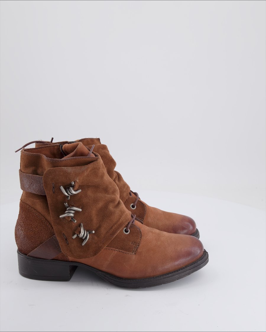 Mjus Ankle Boots Suede Brown Eu 40