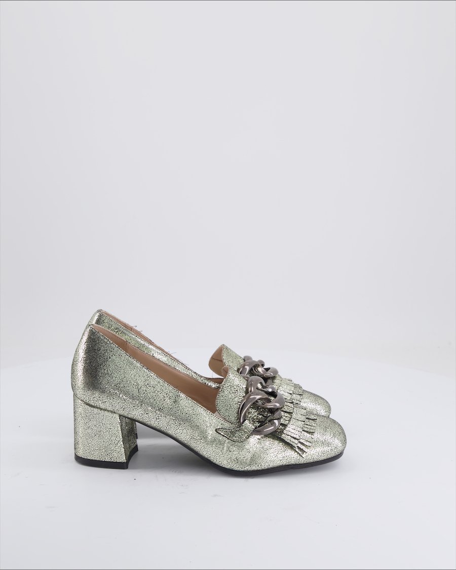 Caiman Heels Leather Gold Eu 36