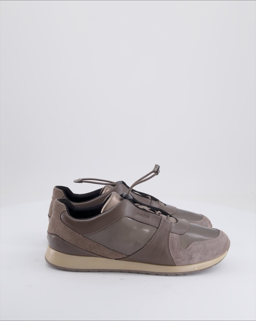 Geox Trainers Leather Bronze Eu 38