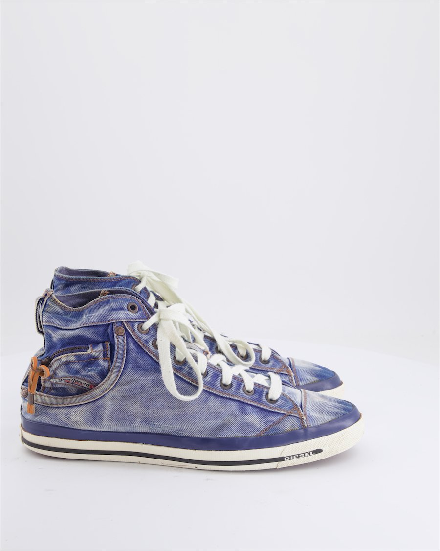 Diesel Trainers Denim Blue Eu 44