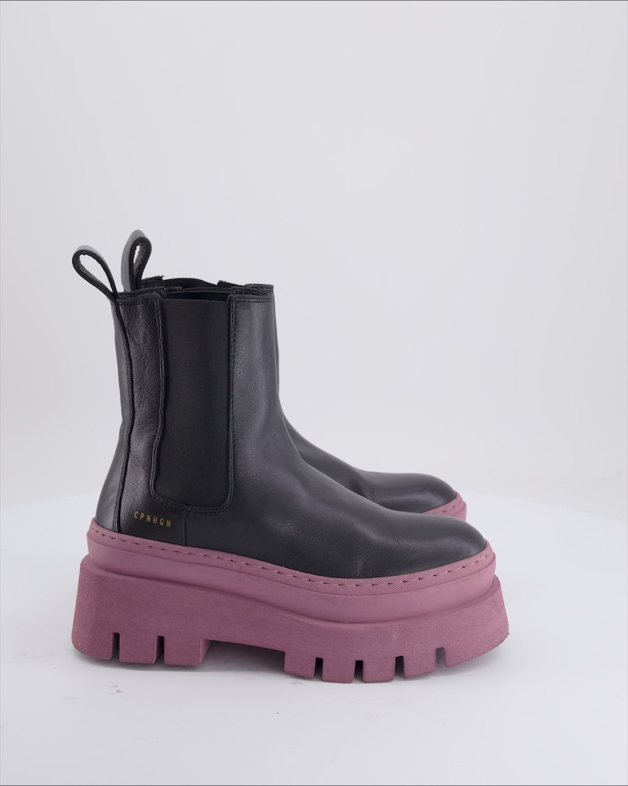 Copenhagen Studio Ankle Boots Leather Black Eu 36