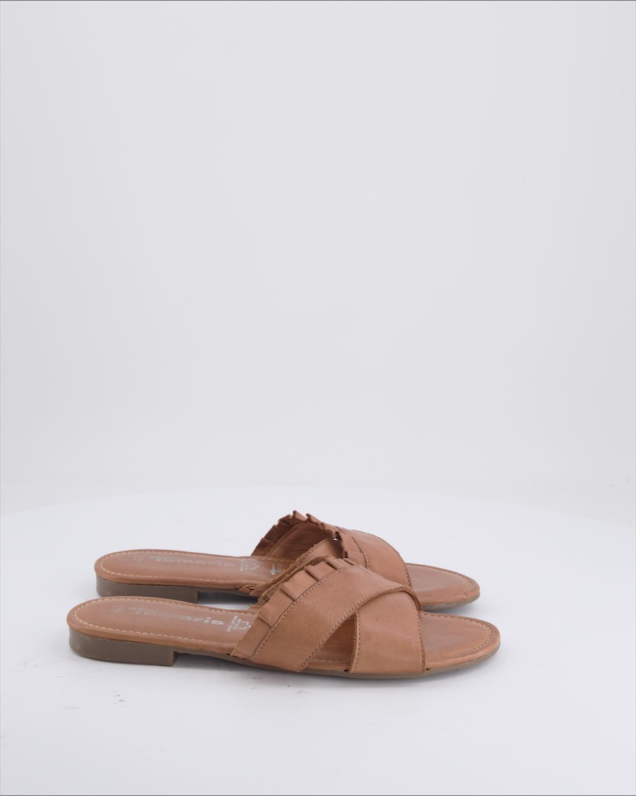 Tamaris Sandals Leather Brown Eu 40