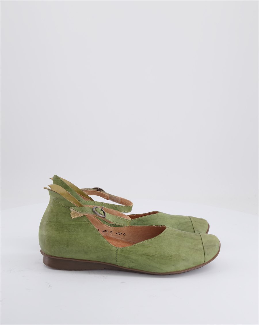 THINK! Flats Leather Green Eu 39