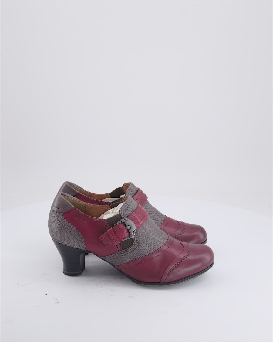 Go Soft Heels Leather Burgundy Eu 38