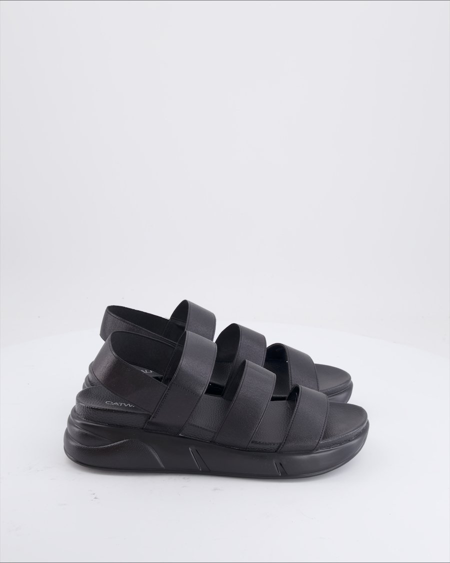 Catwalk Sandals Cloth Black Eu 40