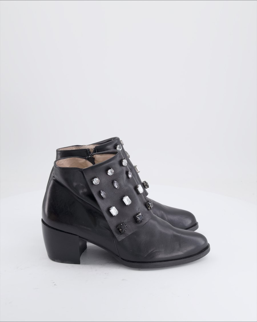 Alba Moda Ankle Boots Leather Black Eu 39