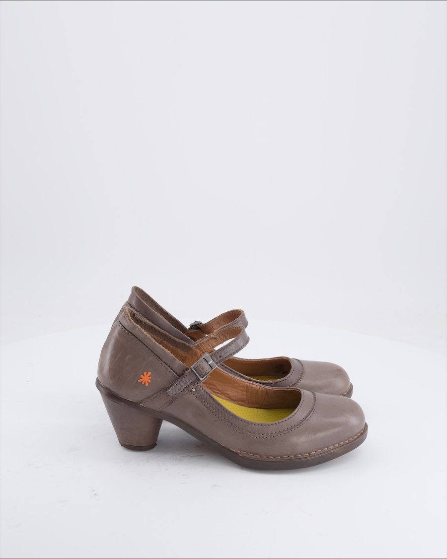The Art Company Heels Leather Khaki Eu 37