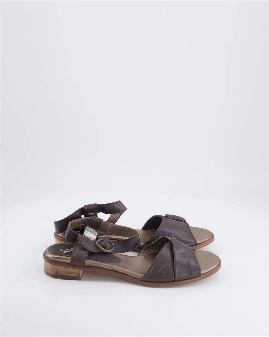 DMN Sandals Leather Brown Eu 40