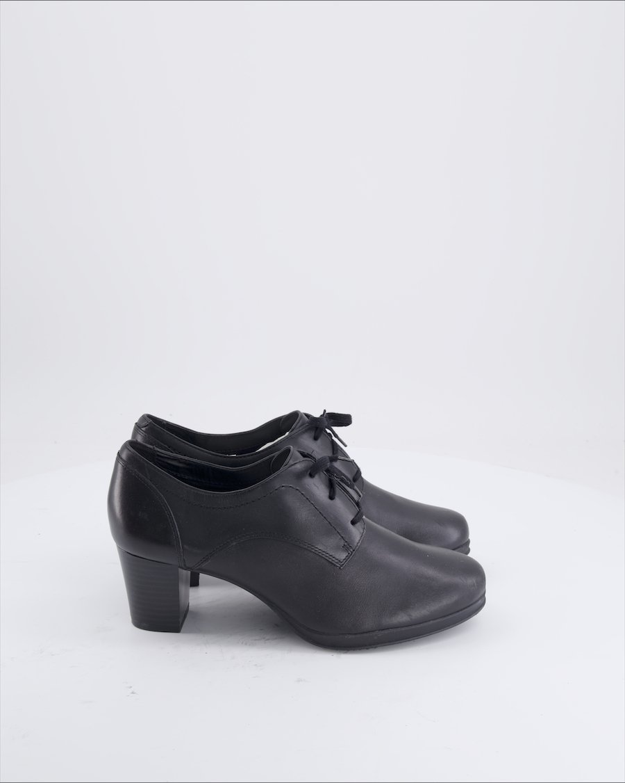 5th Avenue Heels Leather Black Eu 38