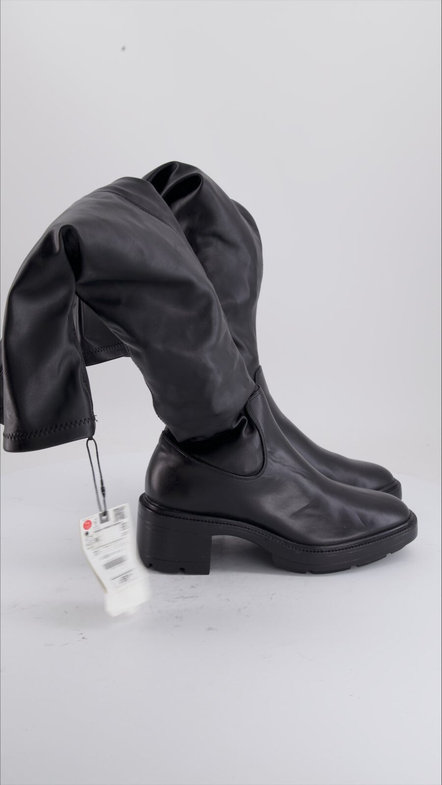 Zara Boots Polyurethane Black Eu 37