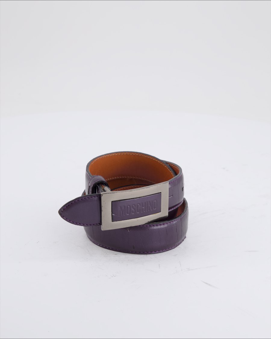 Moschino Belt Leather Purple